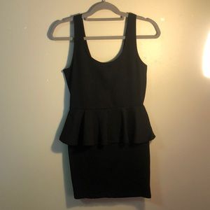 Black Peplum dress